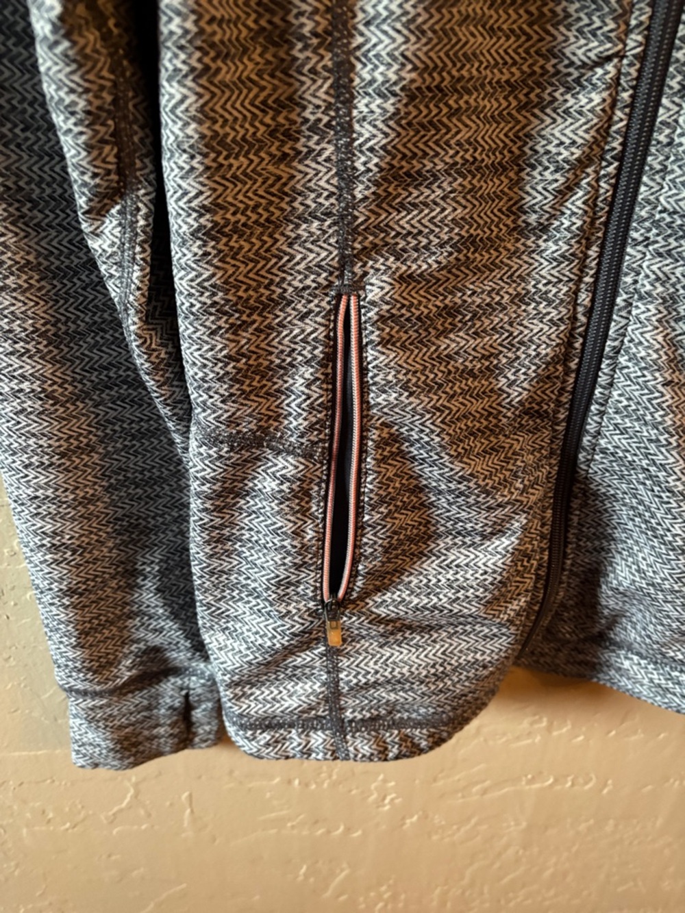 Tangerine Heathered Gray Jacket with Orange Trim - Picture 2 of 8